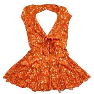 Free People NWT It Takes Two Floral Wrap Dress Size S